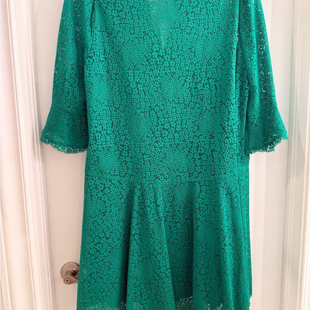 NWT: ME+EM Emerald Lace Dress - Picture 4 of 7